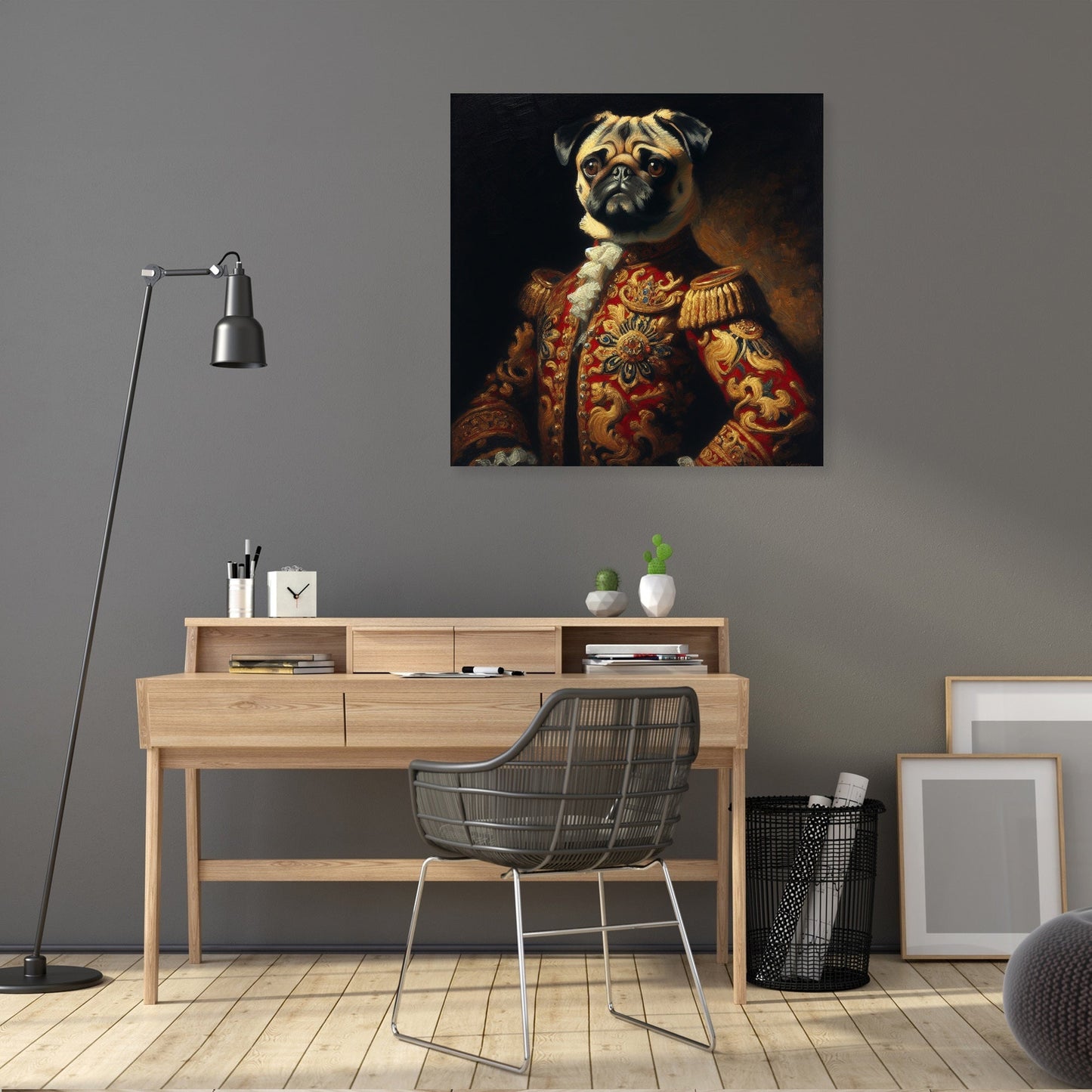 Regal Pug Monarch Canvas