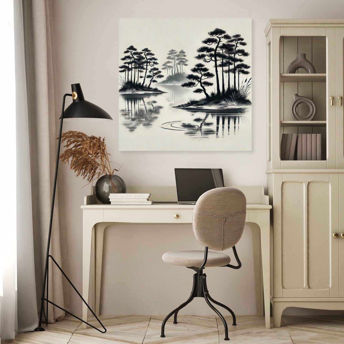 Sumi-e Tranquility Canvas
