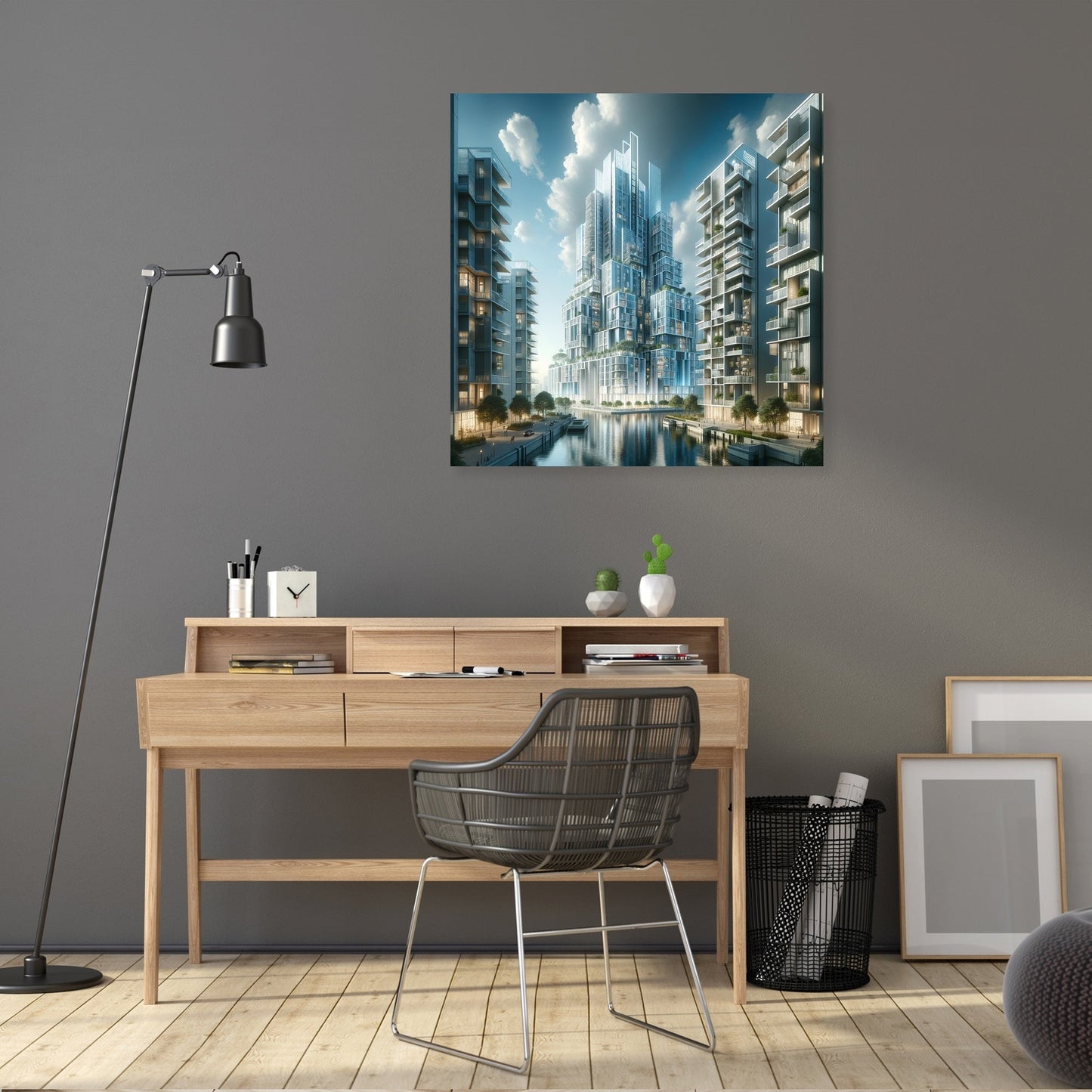Future Skyline Canvas