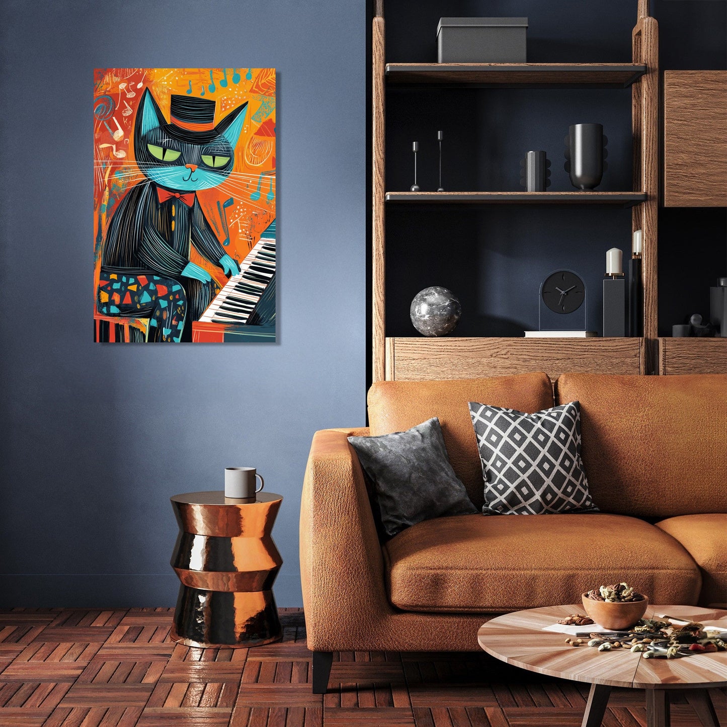 Jazz Cat Harmony Canvas