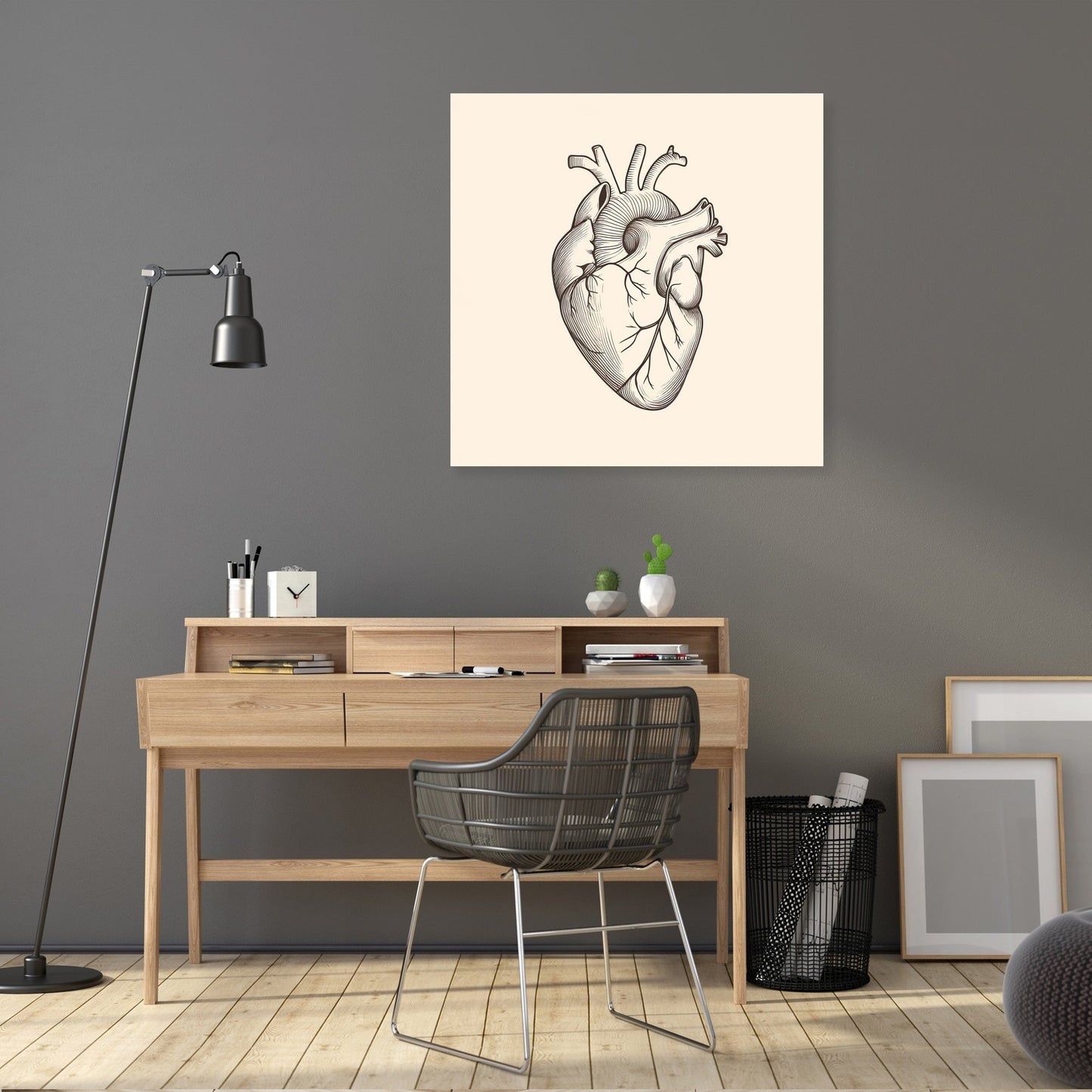 Heart Anatomy Canvas