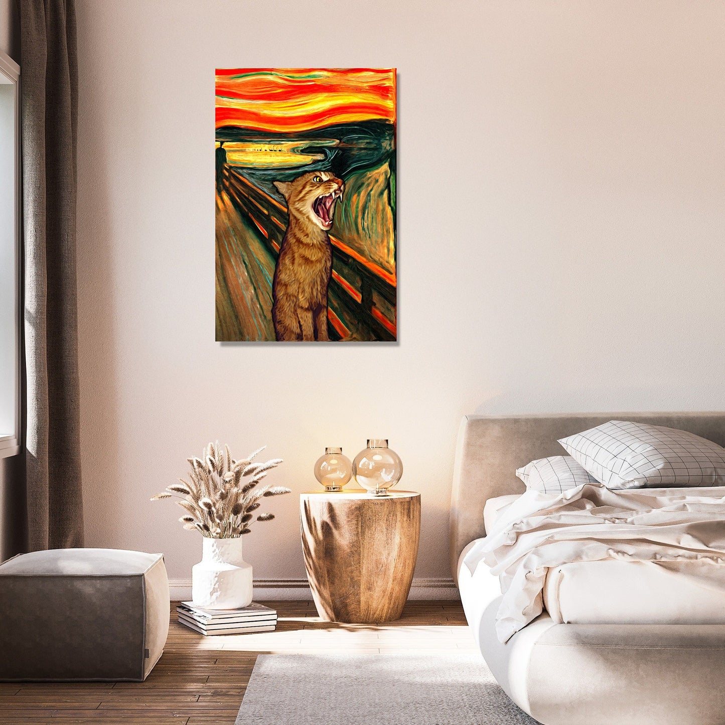 Scream Cat Canvas