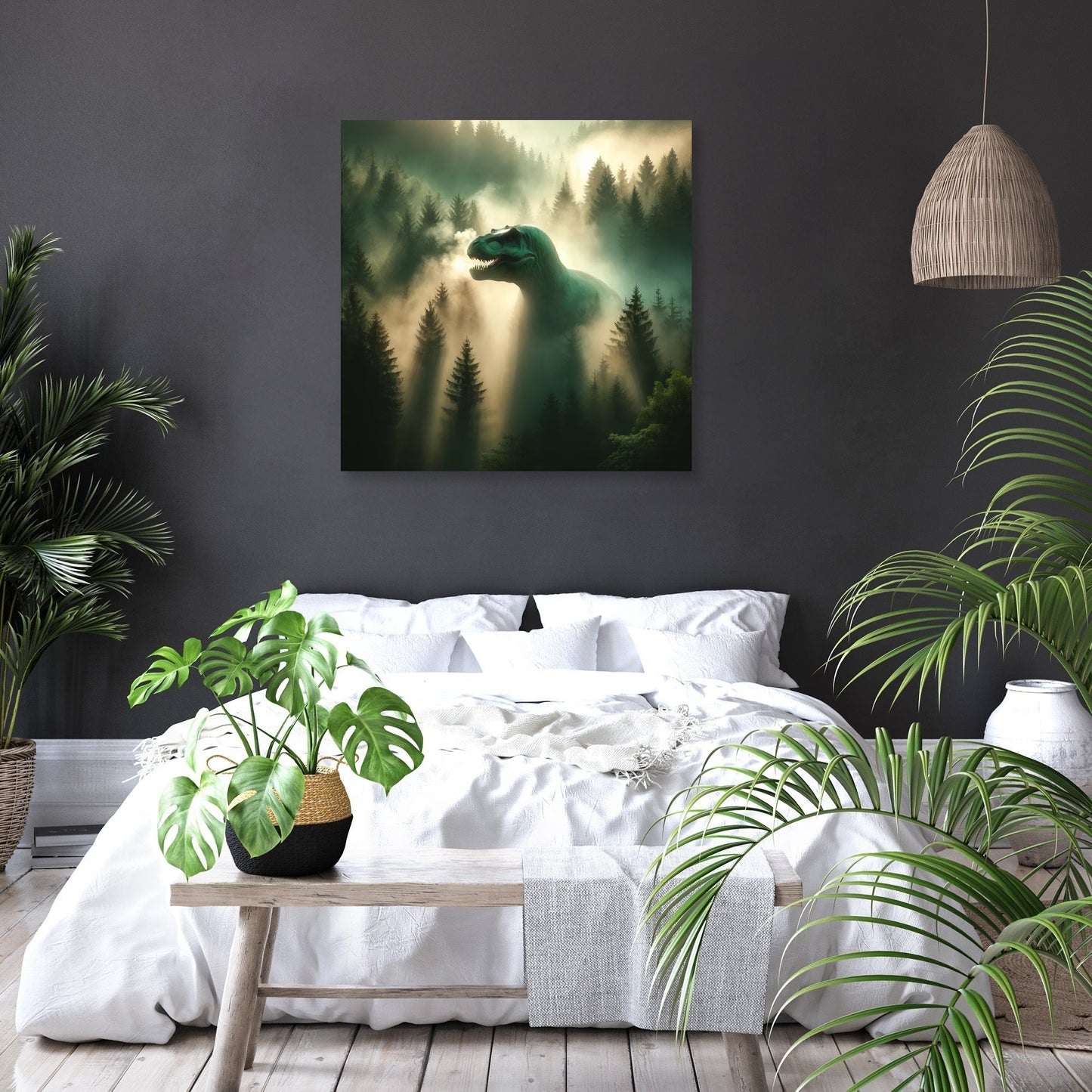 Misty Dawn T. Rex Canvas