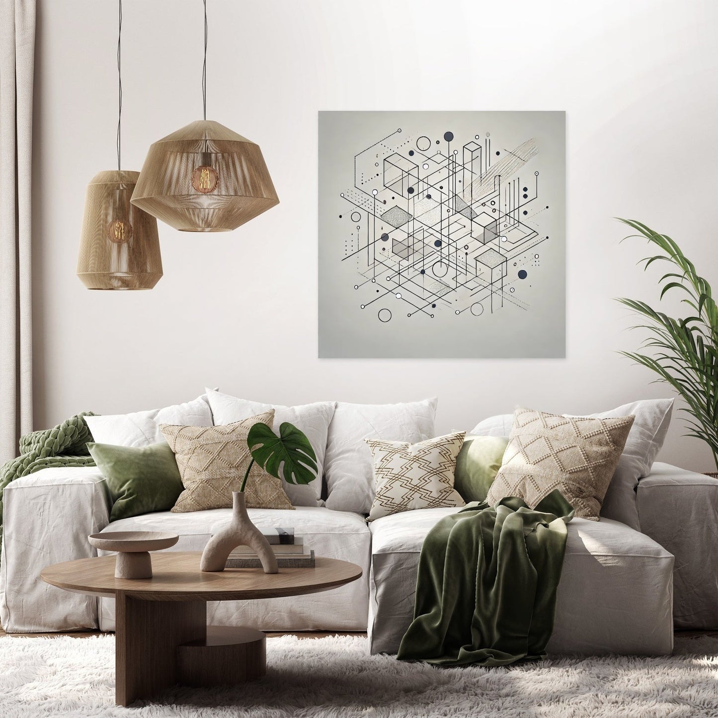 Fragmented Reflections Canvas