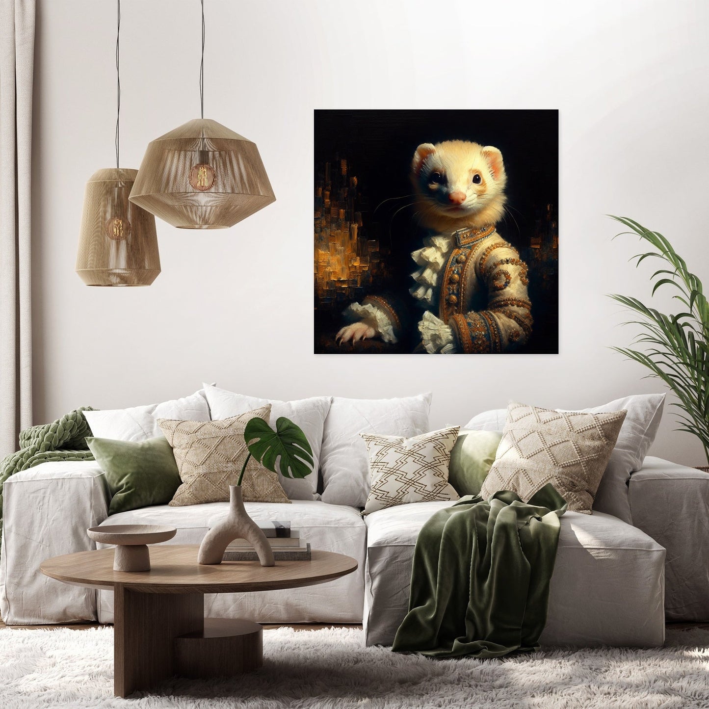 Regal Ferret Majesty Canvas