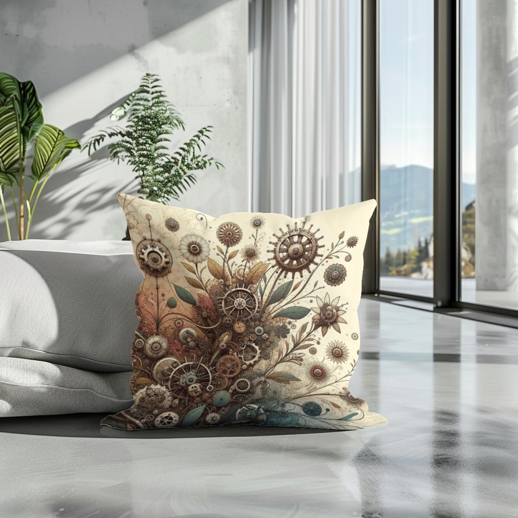 Boundless Mechanica Bloom Cotton Cushion
