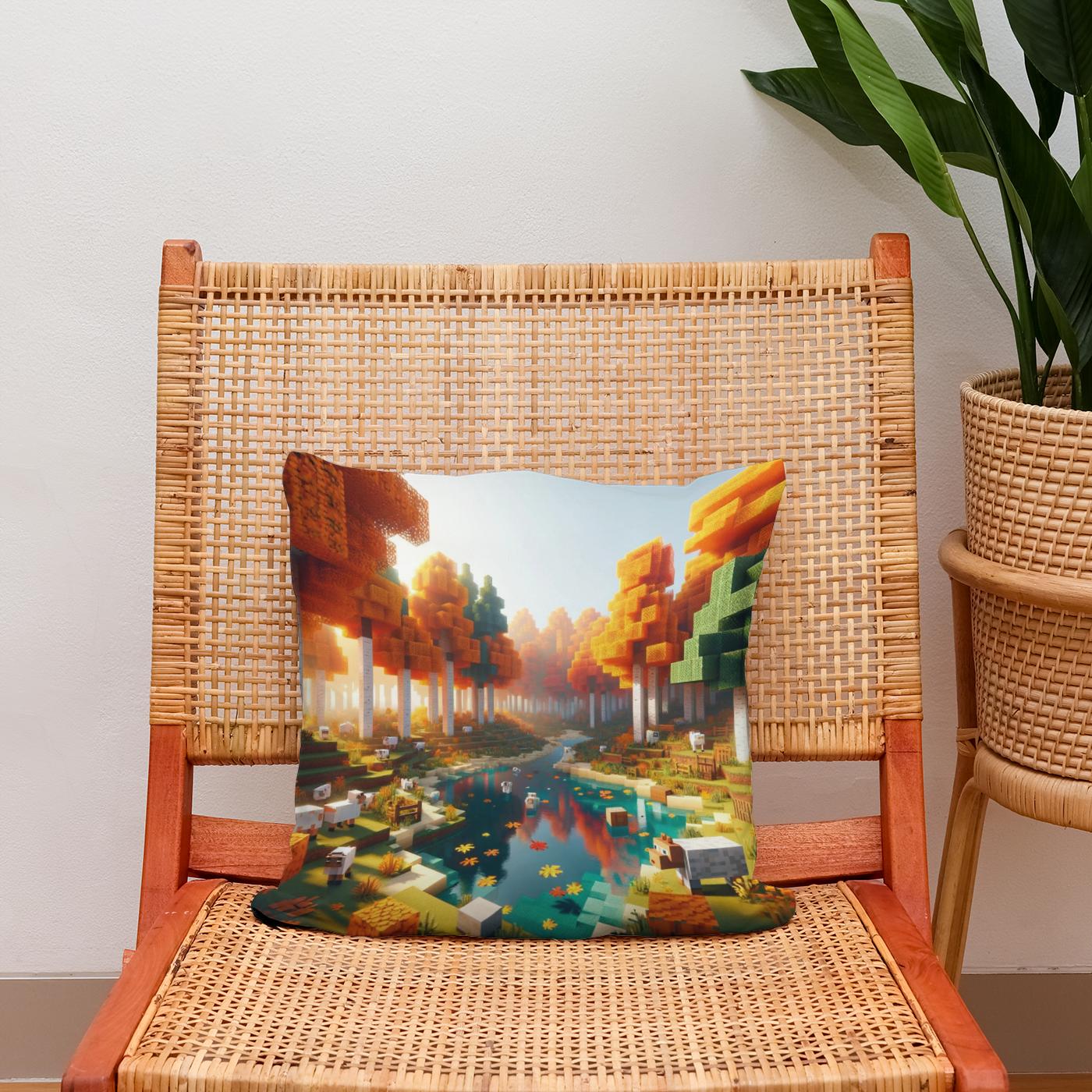 Autumn Reflections Cotton Cushion