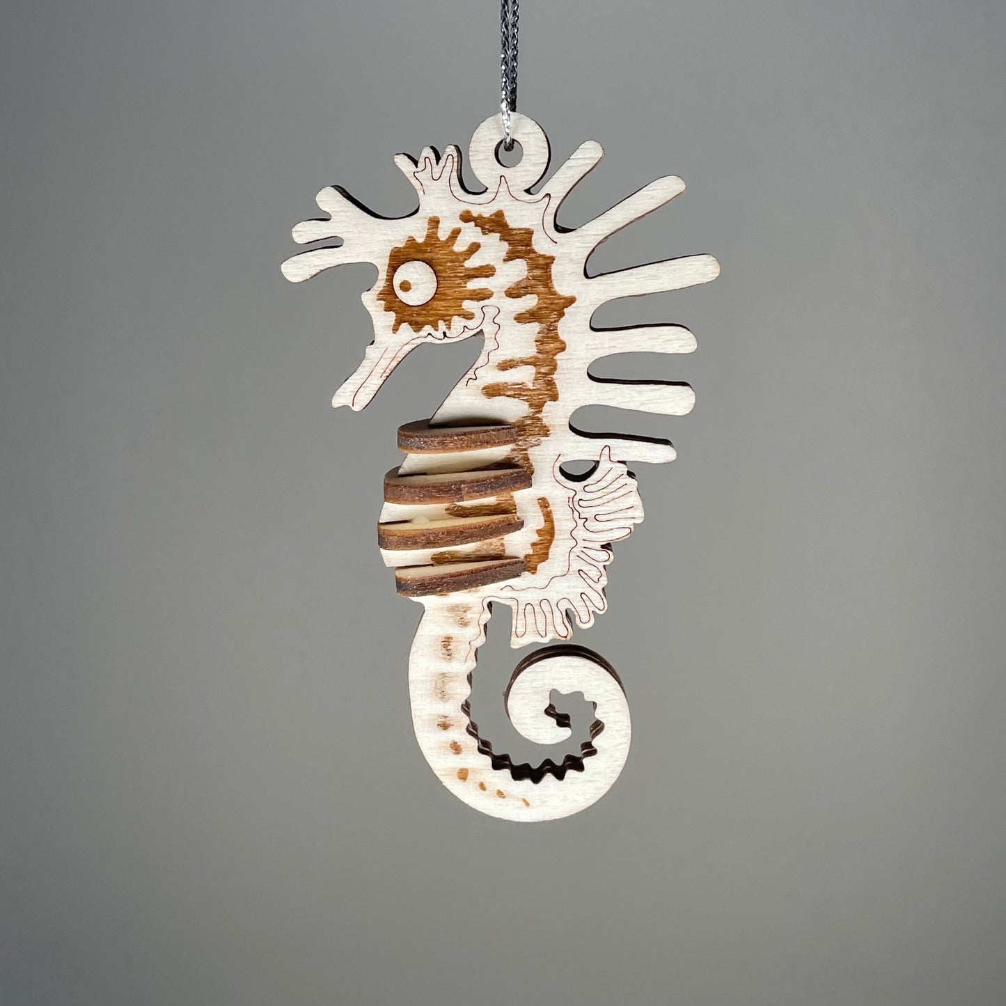 Seahorse Bauble - Handmade Ornament by Curious Rabbit ®