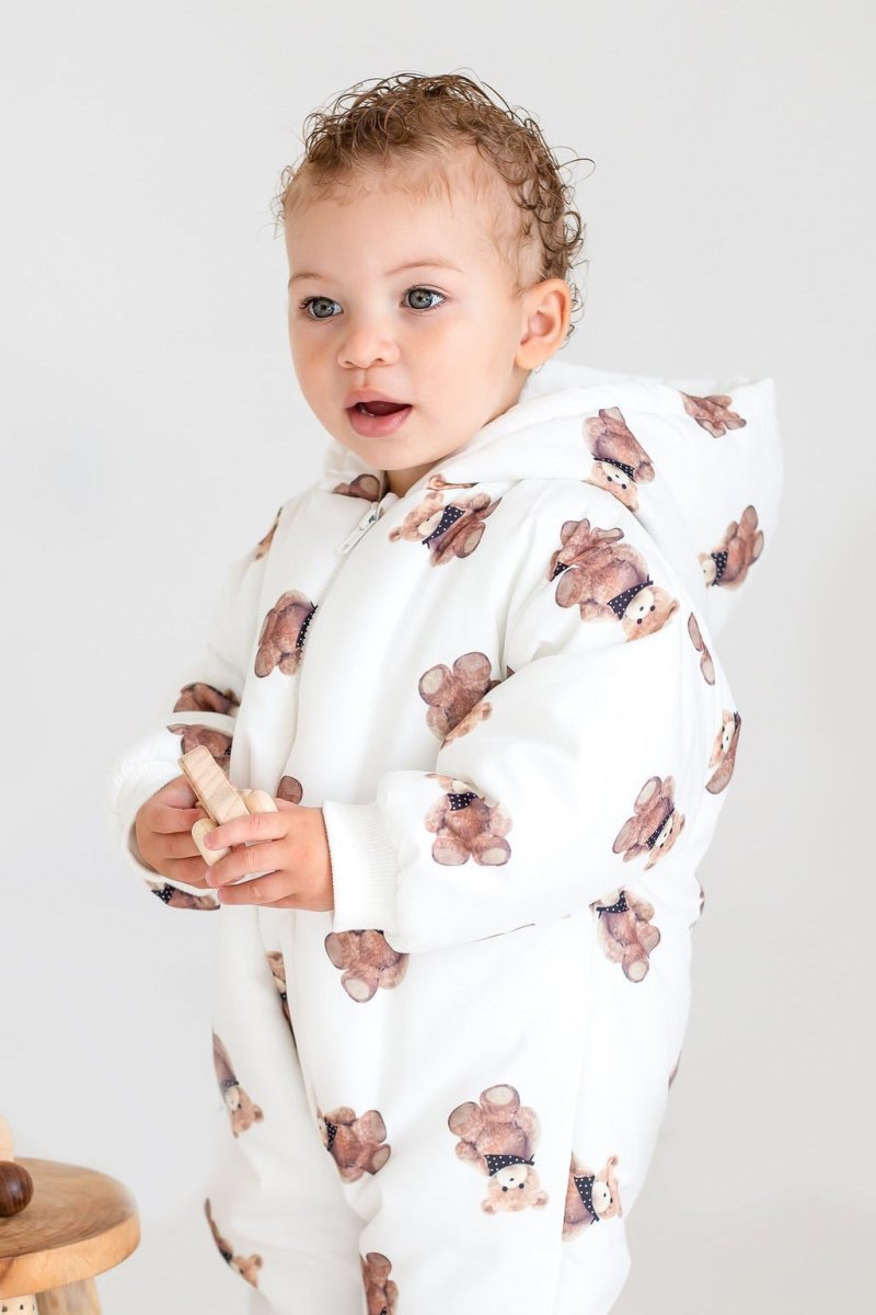 The Bear Puffer Suit with Hood