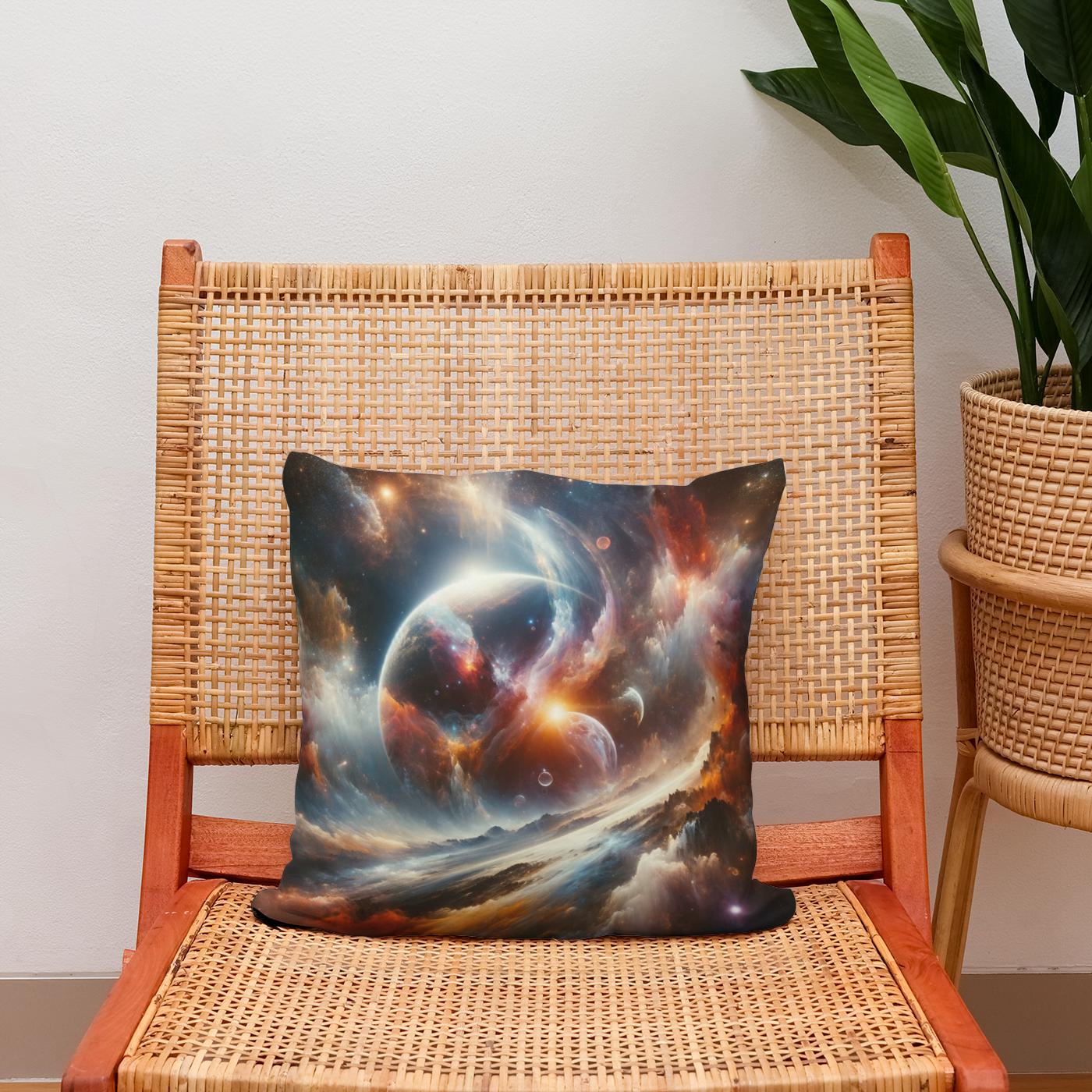 Cosmic Abstraction Cotton Cushion
