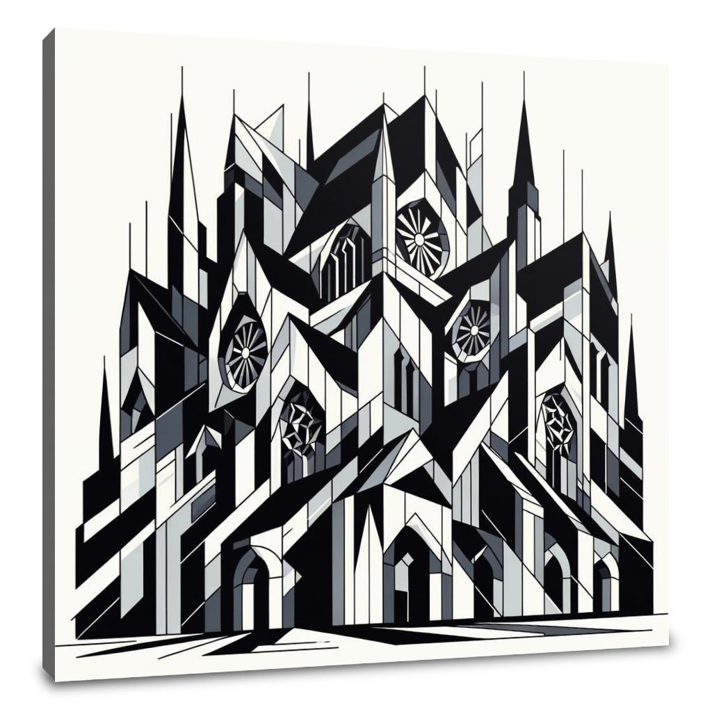 Fragmented Gothic Canvas