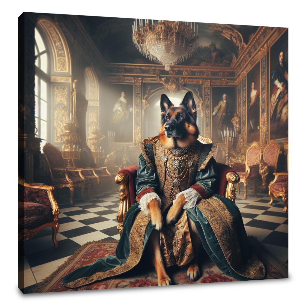 Baroque Royal Shepherd Throne Canvas