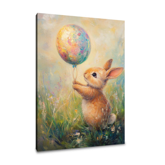 Bunny's Easter Balloon Canvas