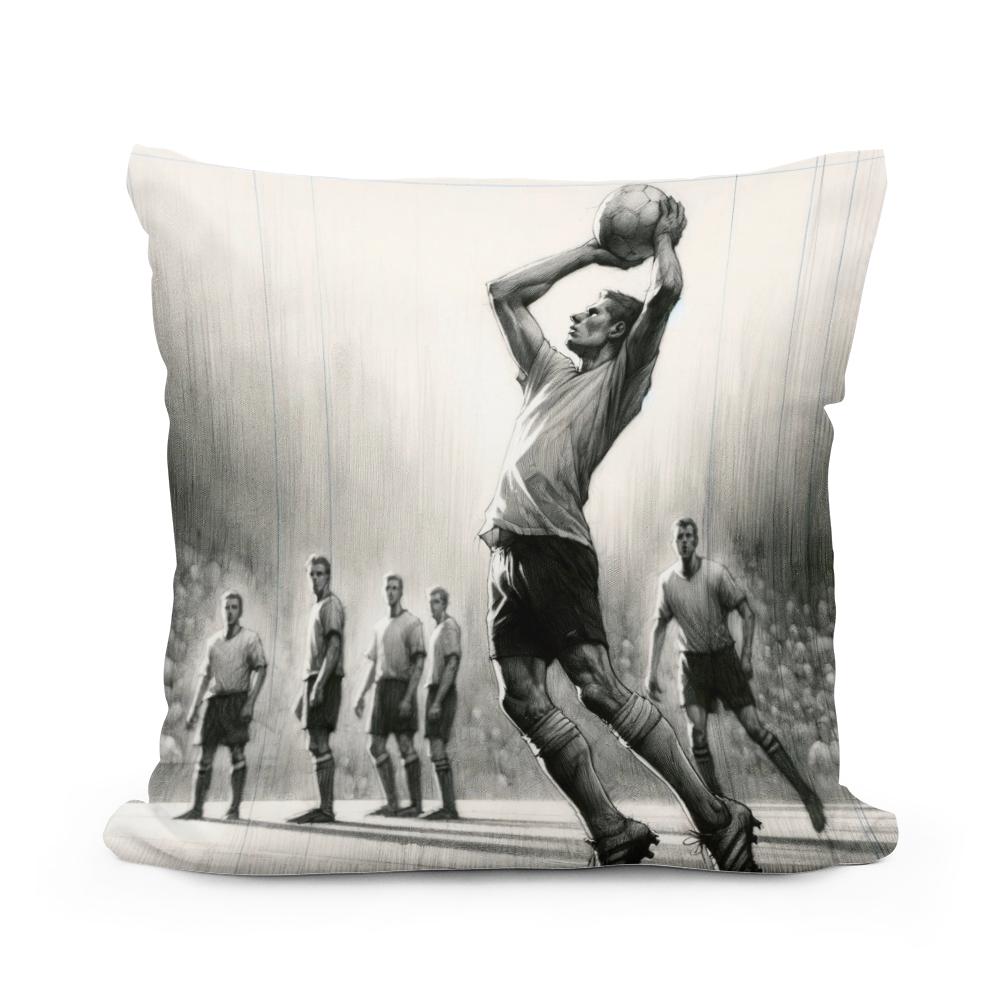Throw-In Sketch Cotton Cushion