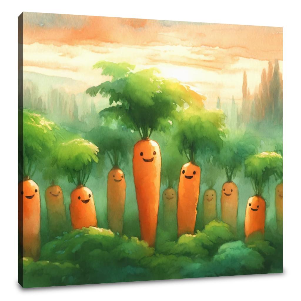 Carrot Symphony Canvas