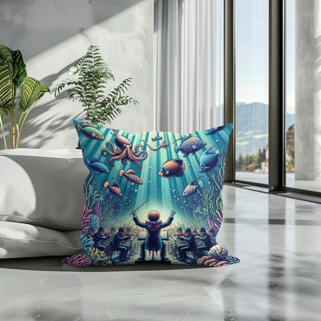 Oceanic Overture Cotton Cushion