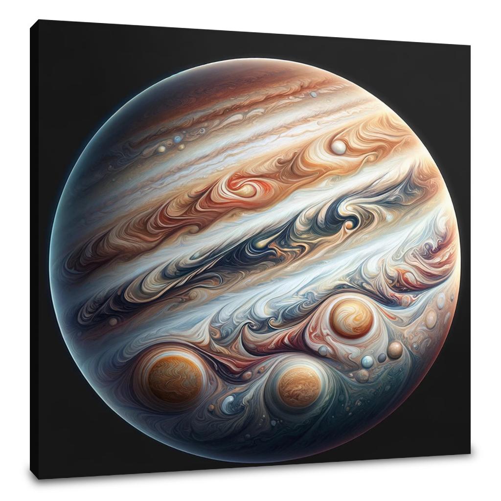 Jupiter's Swirling Majesty Canvas