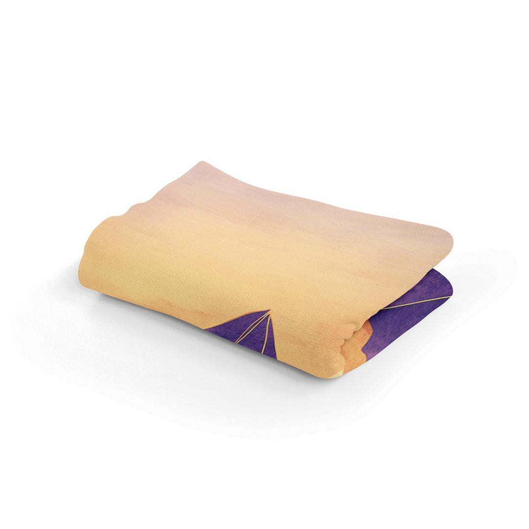 Mountain Sunset Serenity Blanket