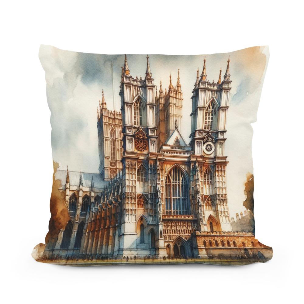 London Westminster Abbey Warmth Cotton Cushion