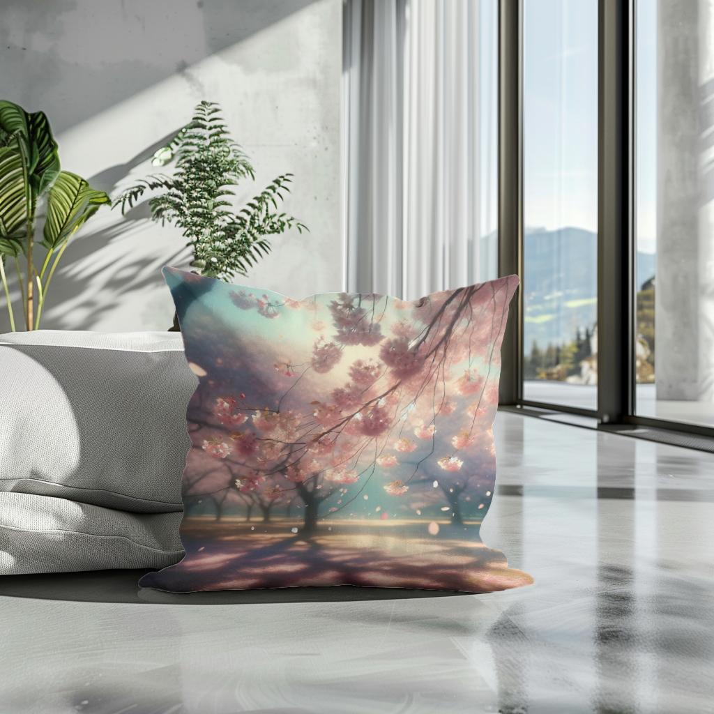Sakura Serenity Cotton Cushion