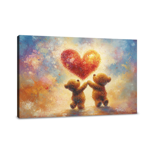 Dancing Teddy Bears Canvas