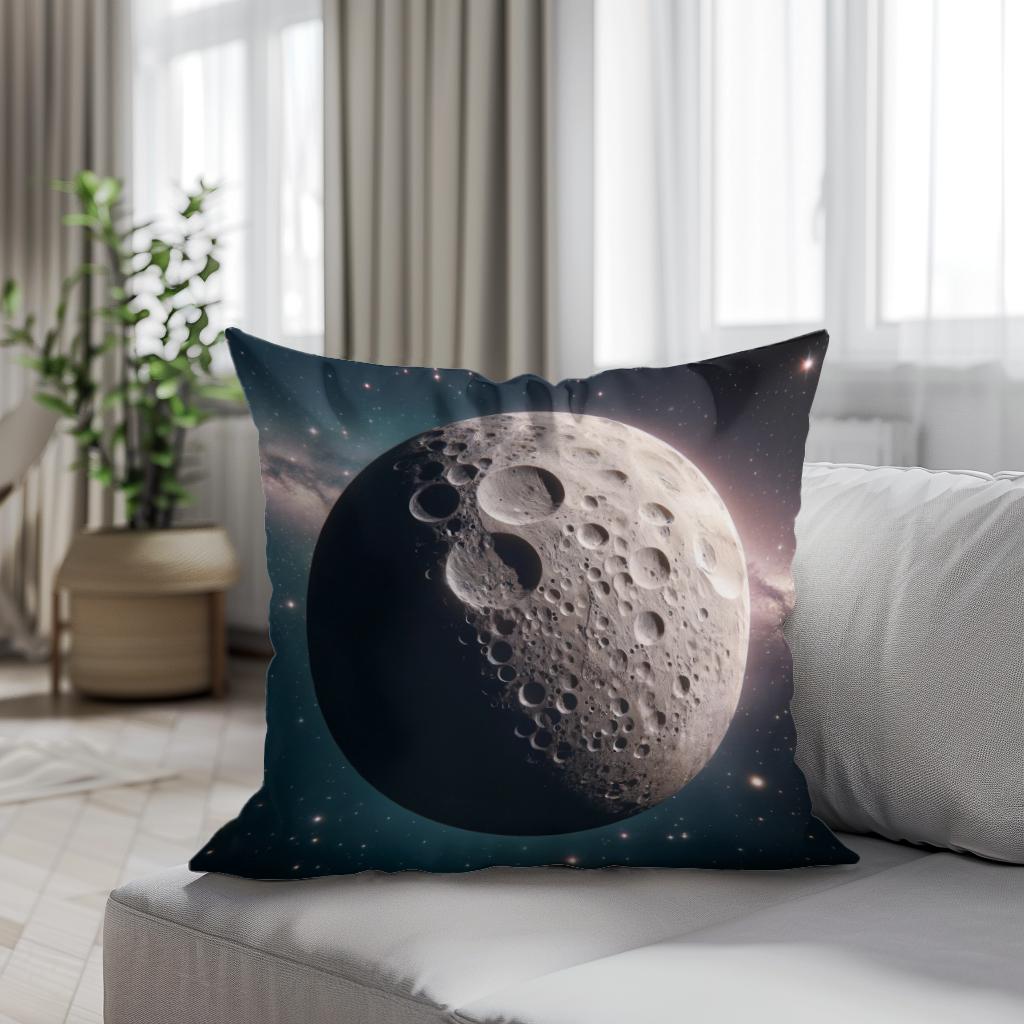Callisto's Cratered Legacy Cotton Cushion