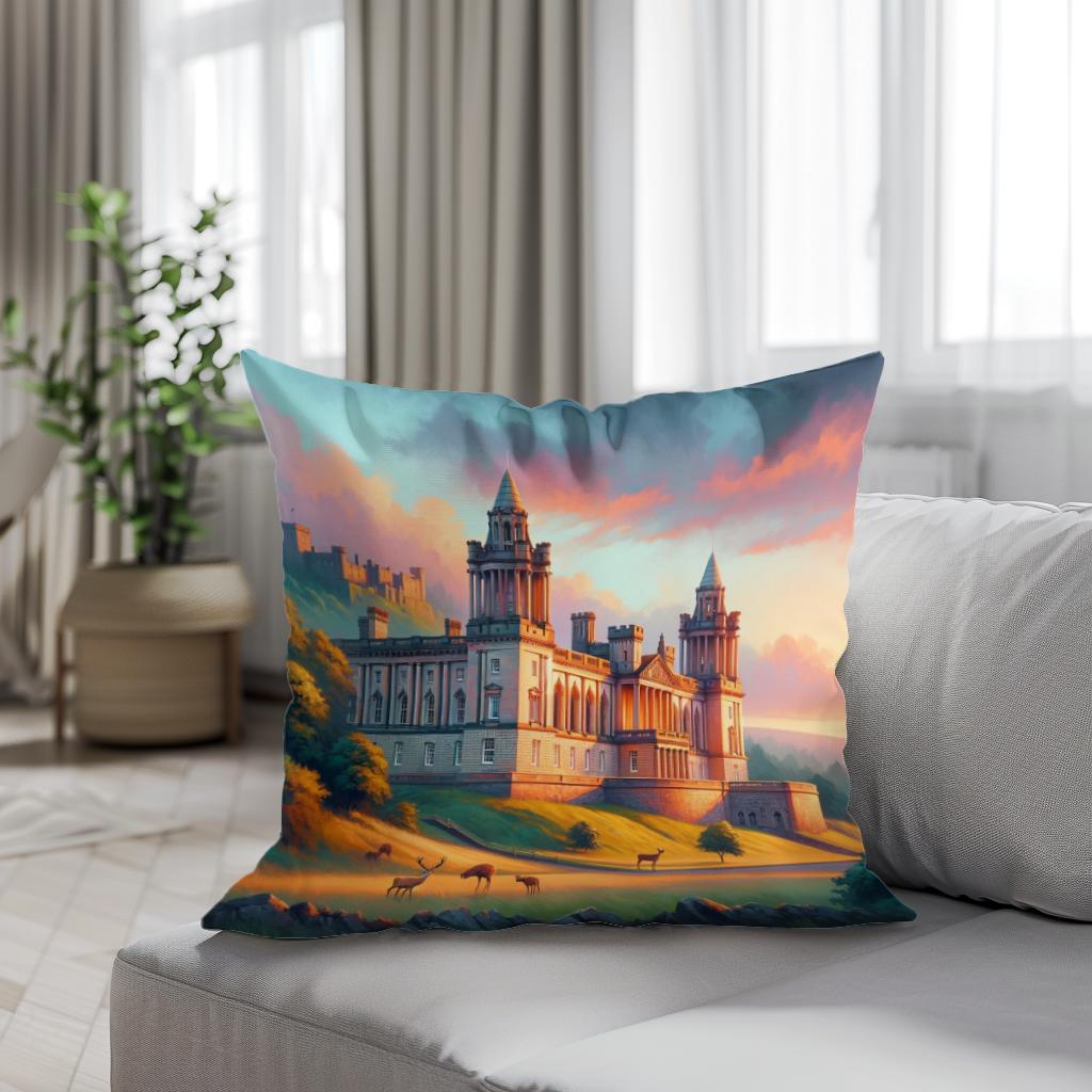 Evening Grace at Belfast Cotton Cushion