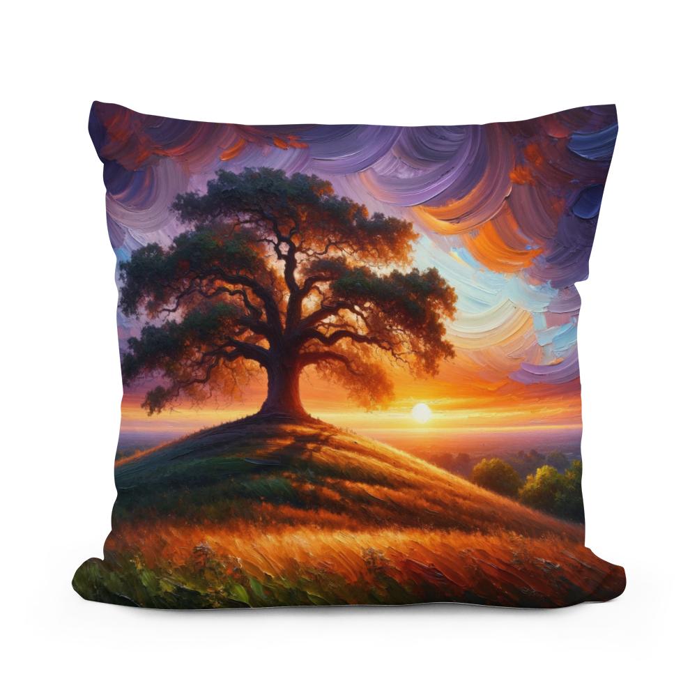 Sunset Oak Cotton Cushion