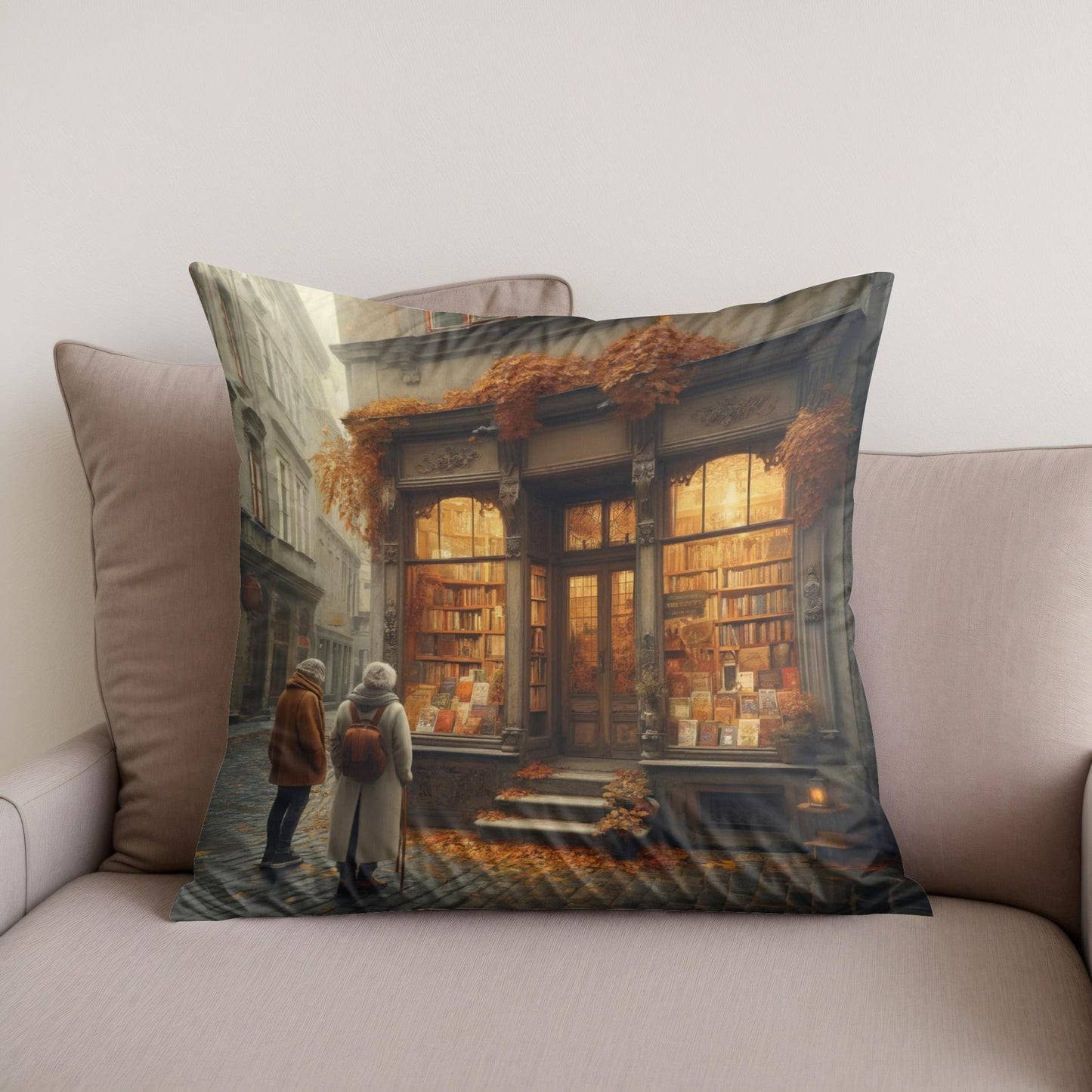 Cozy Autumn Reads Cotton Cushion