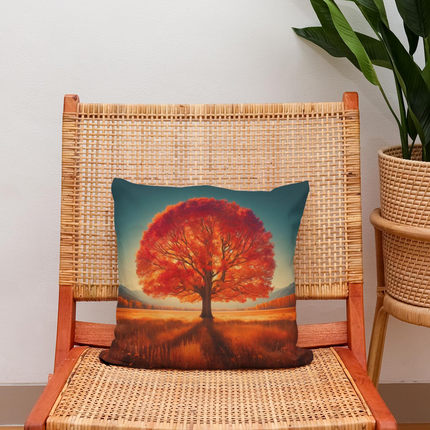 Autumn Solitude Cotton Cushion