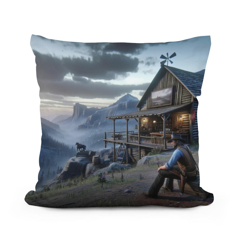 Mystic Horizon Cotton Cushion