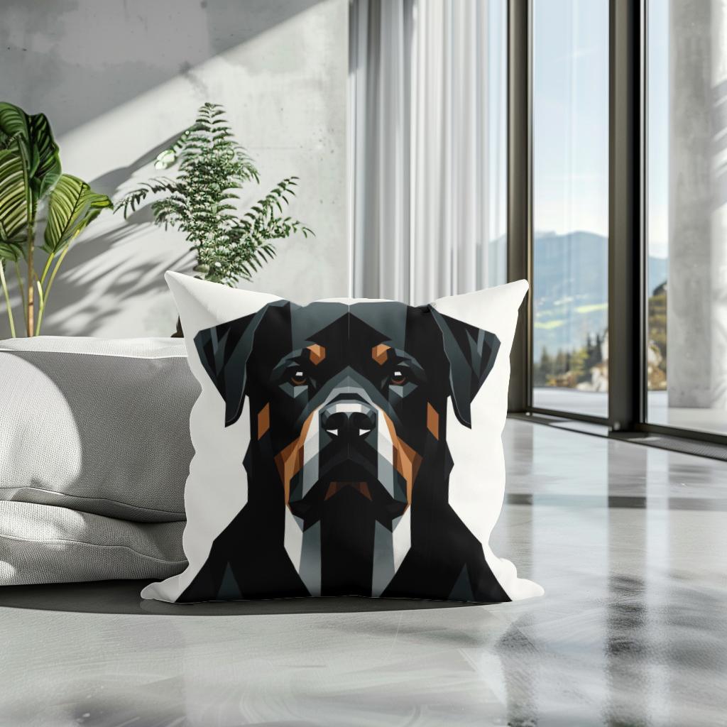Rottweiler's Realm Cotton Cushion