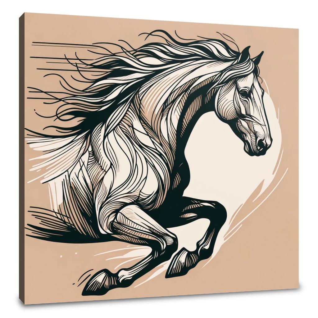 Galloping Grace Canvas