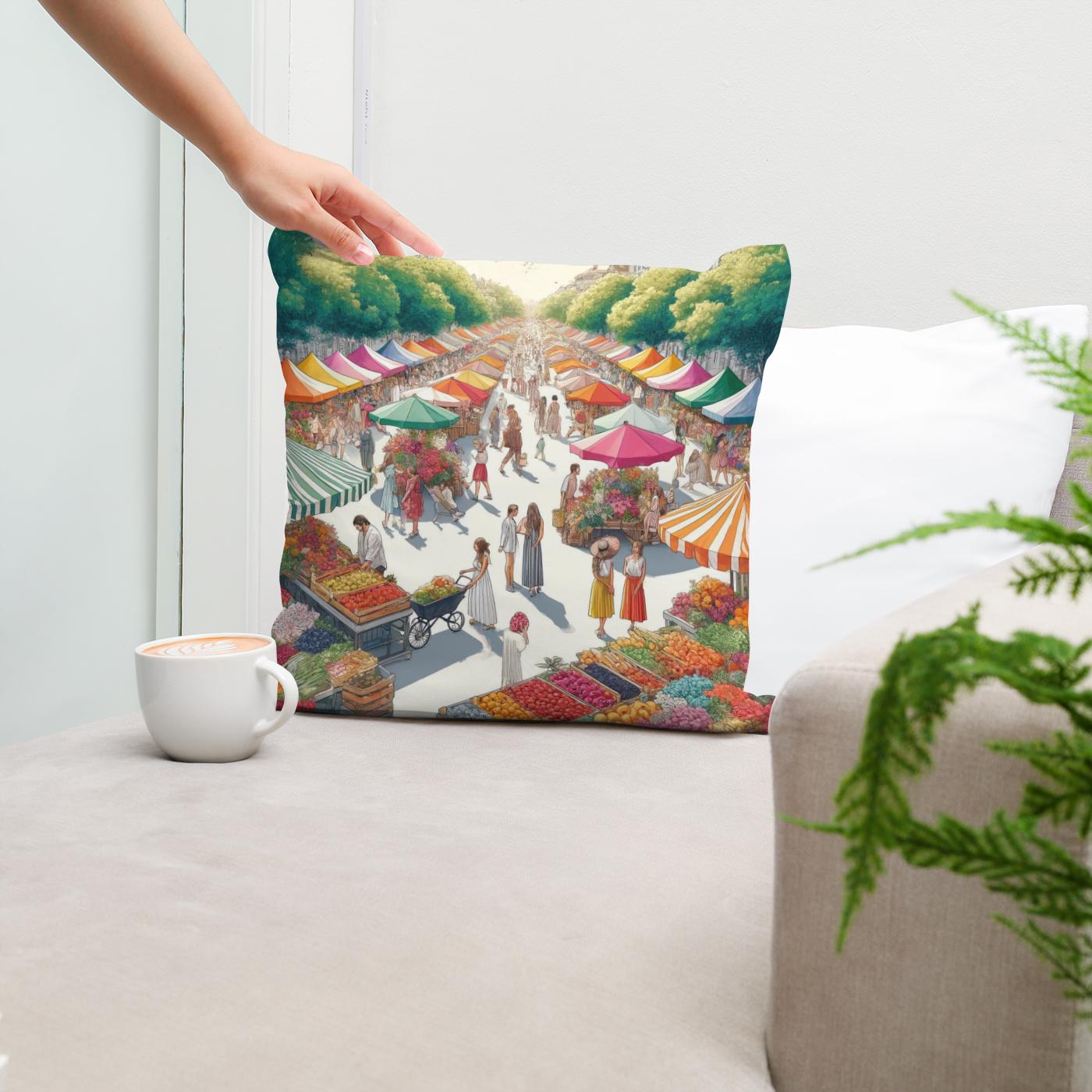 Market Vibrance Summer Cotton Cushion
