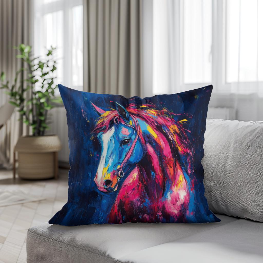 Electric Equine Cotton Cushion