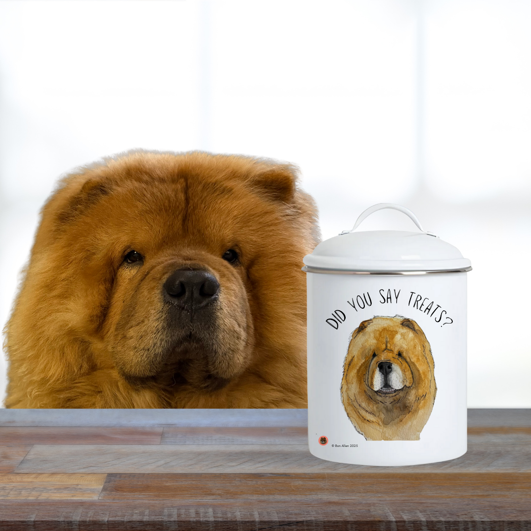 Chow Chow Treat Jar: Stylish Storage for Your Pup’s Snacks!