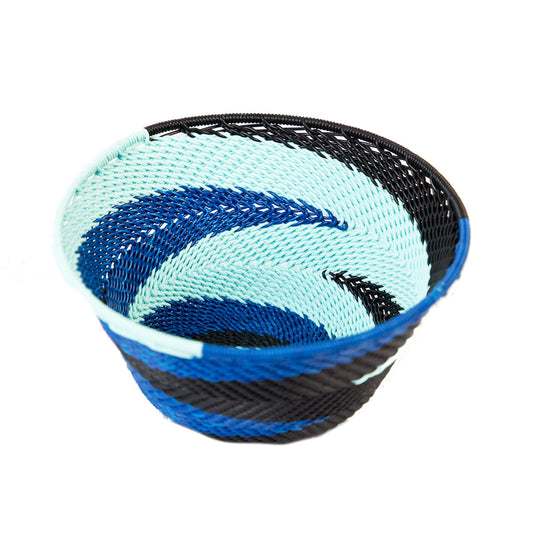 Zulu Telephone Wire Bowl Blue TR20 11cm