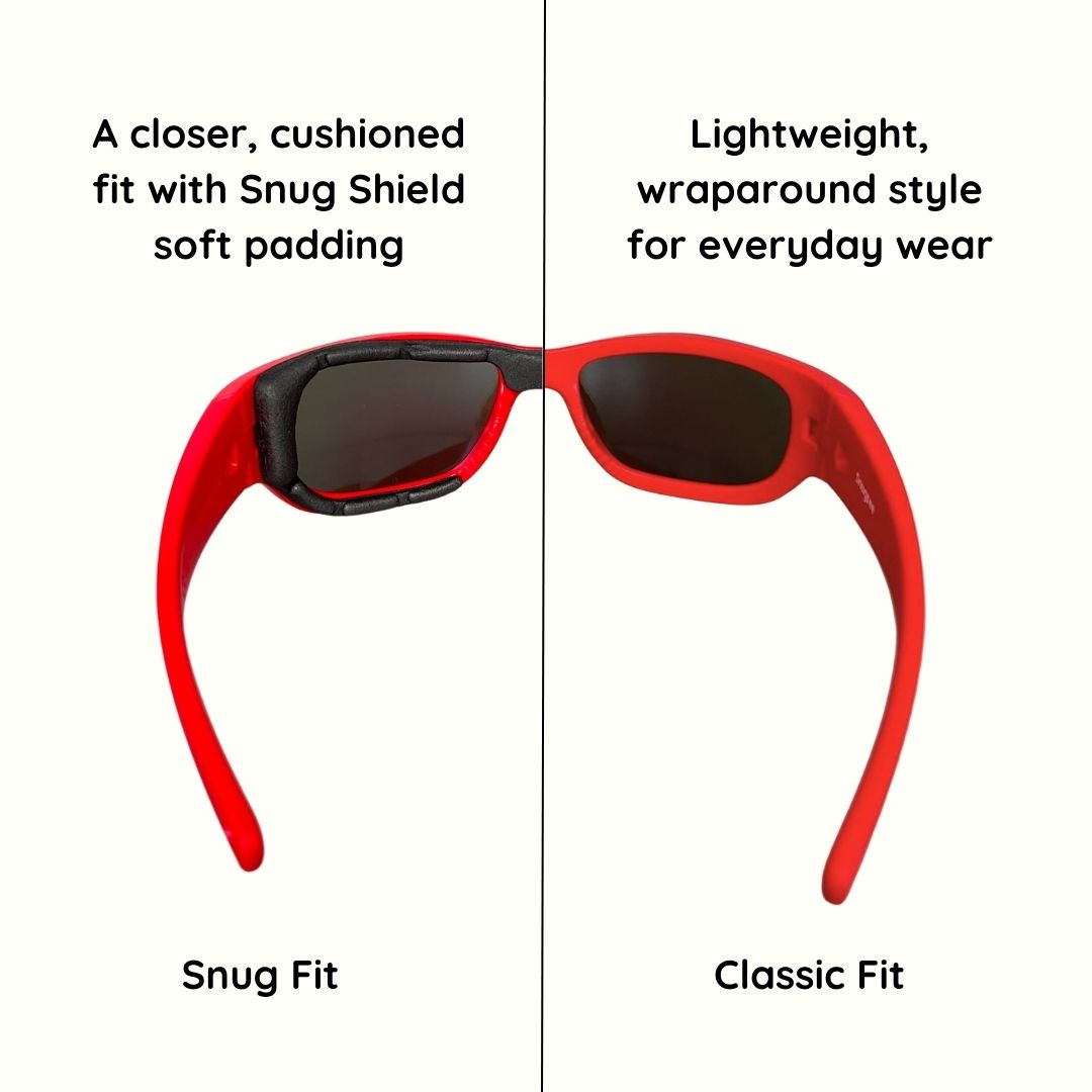 Red Kids Sunglasses | REVO Lens | Snug Fit | 6-12 Years