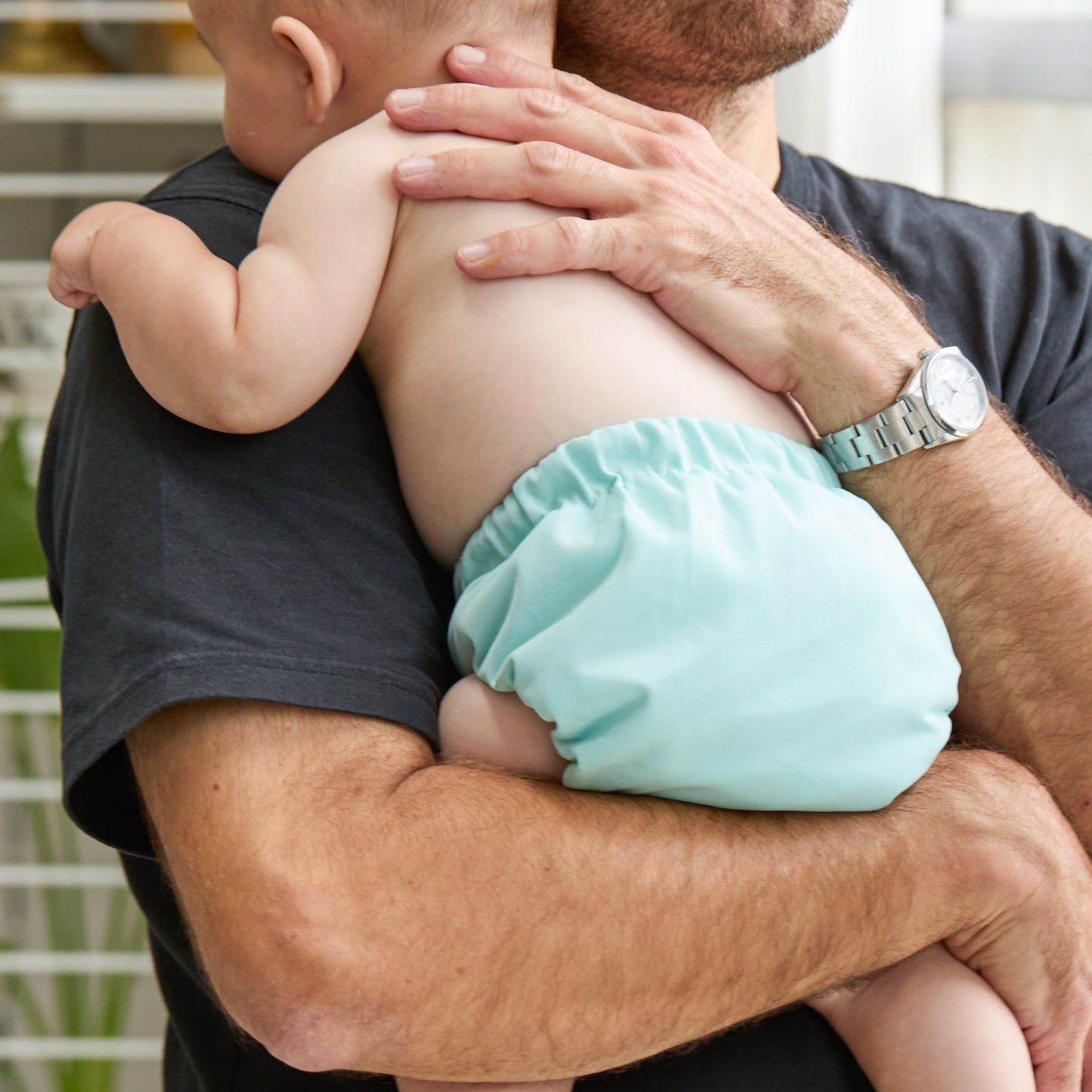 Revolutionary Reusable Nappy in Aqua