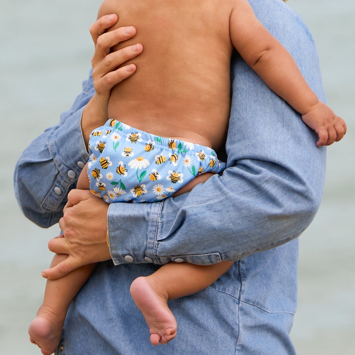 Reusable Swim Nappy in Busy Bees