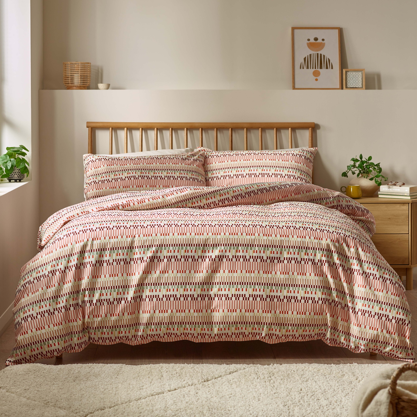 Aara Organic Cotton Fitted Sheet – Clay