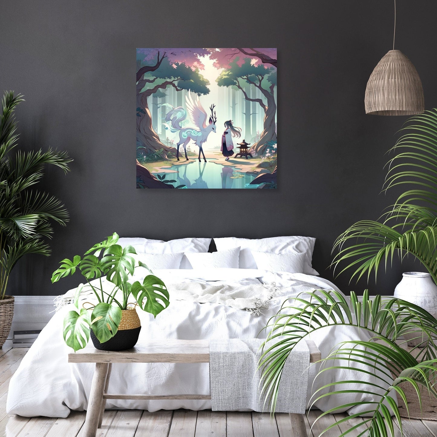 Enchanted Forest Encounter Canvas