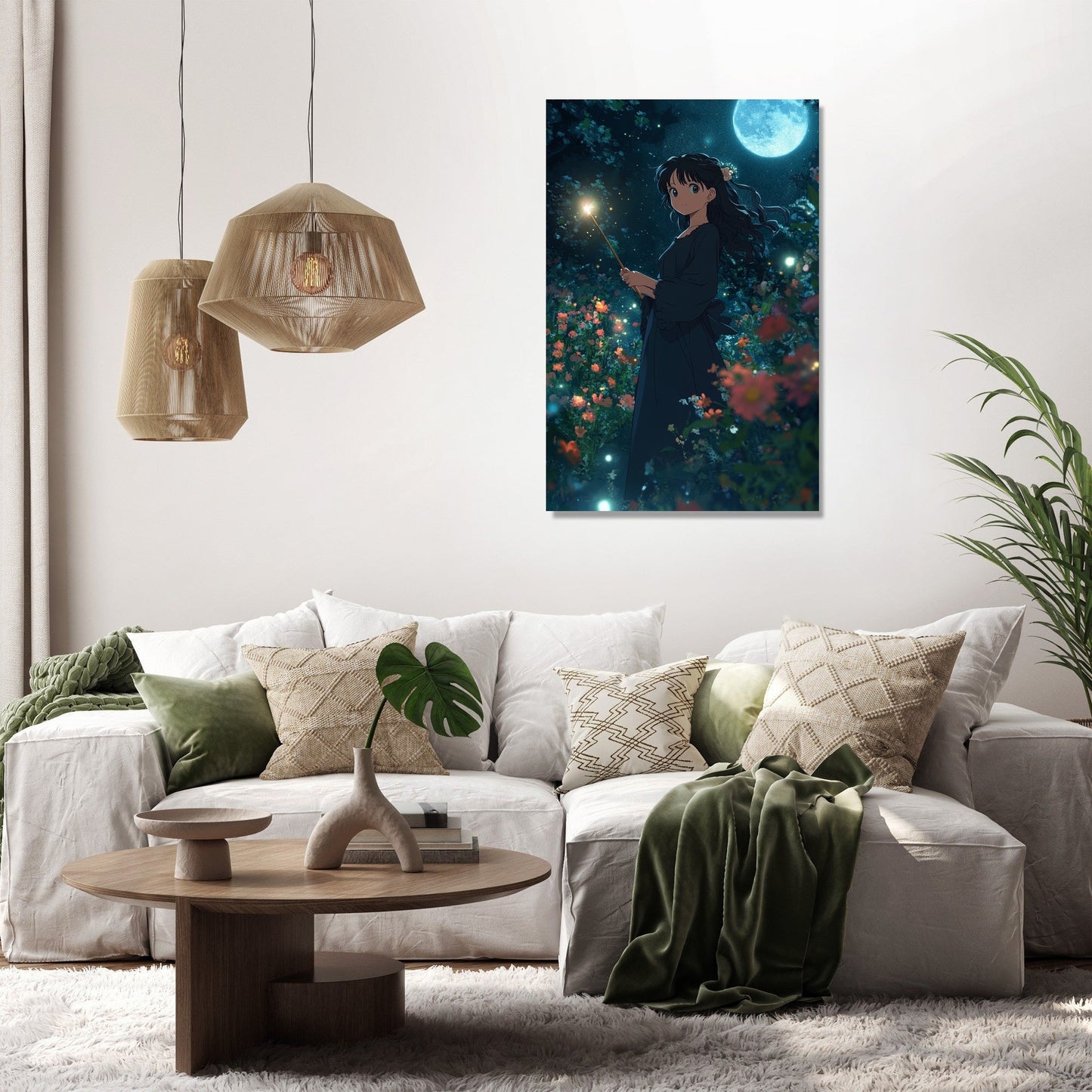 Moonlit Sorceress Canvas