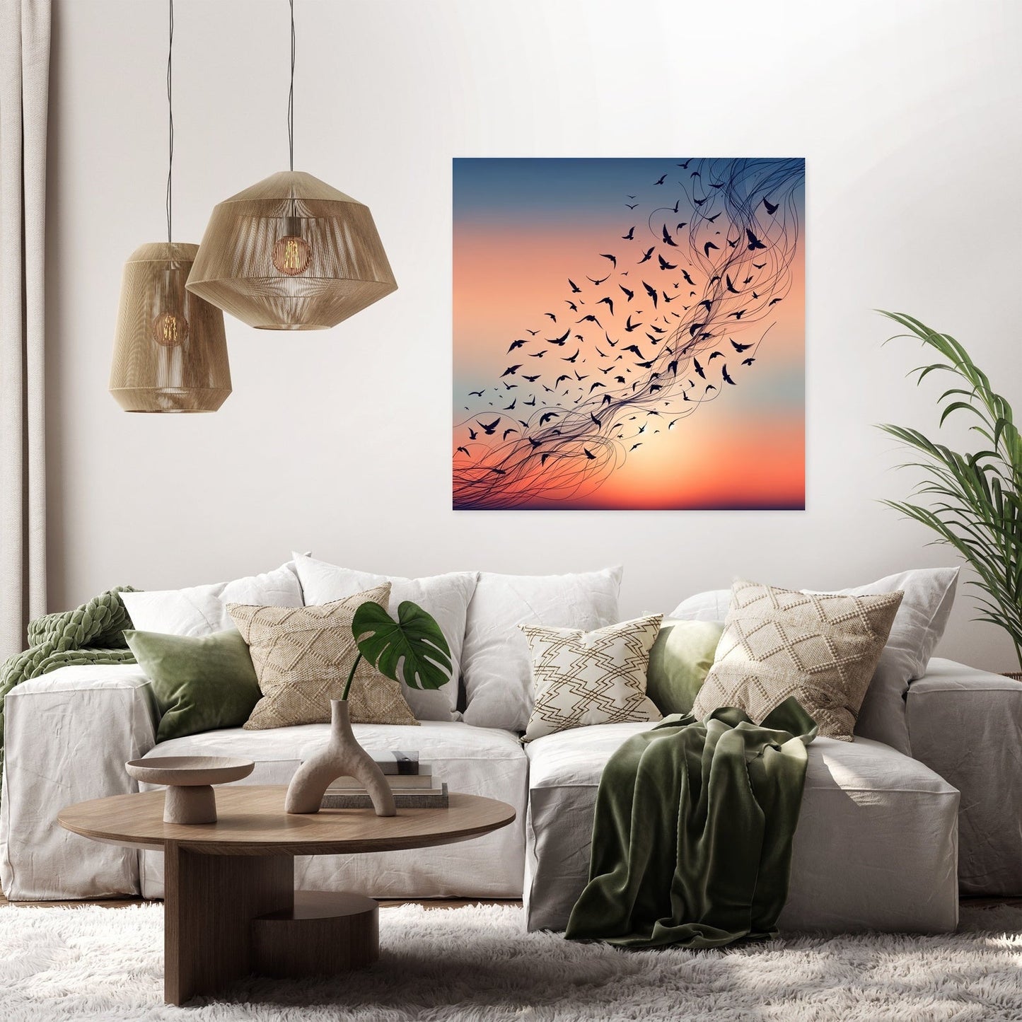Twilight Avian Ballet Canvas