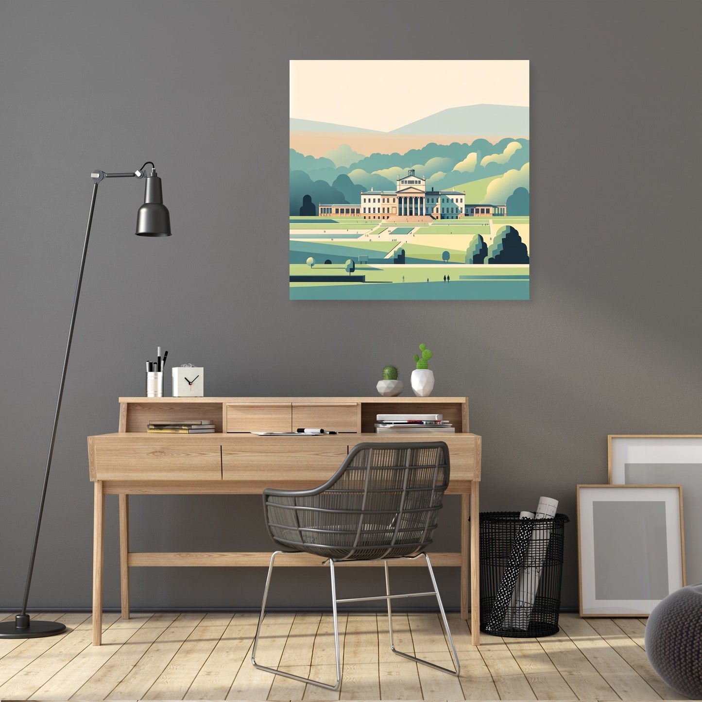 Manchester Heaton Park Serene Minimalism Canvas