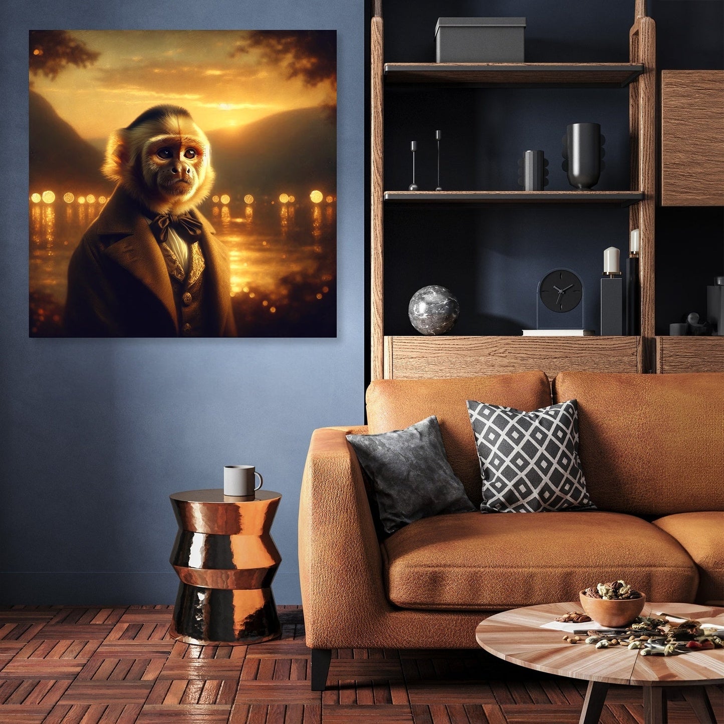 Regal Capuchin Dusk Portrait Canvas