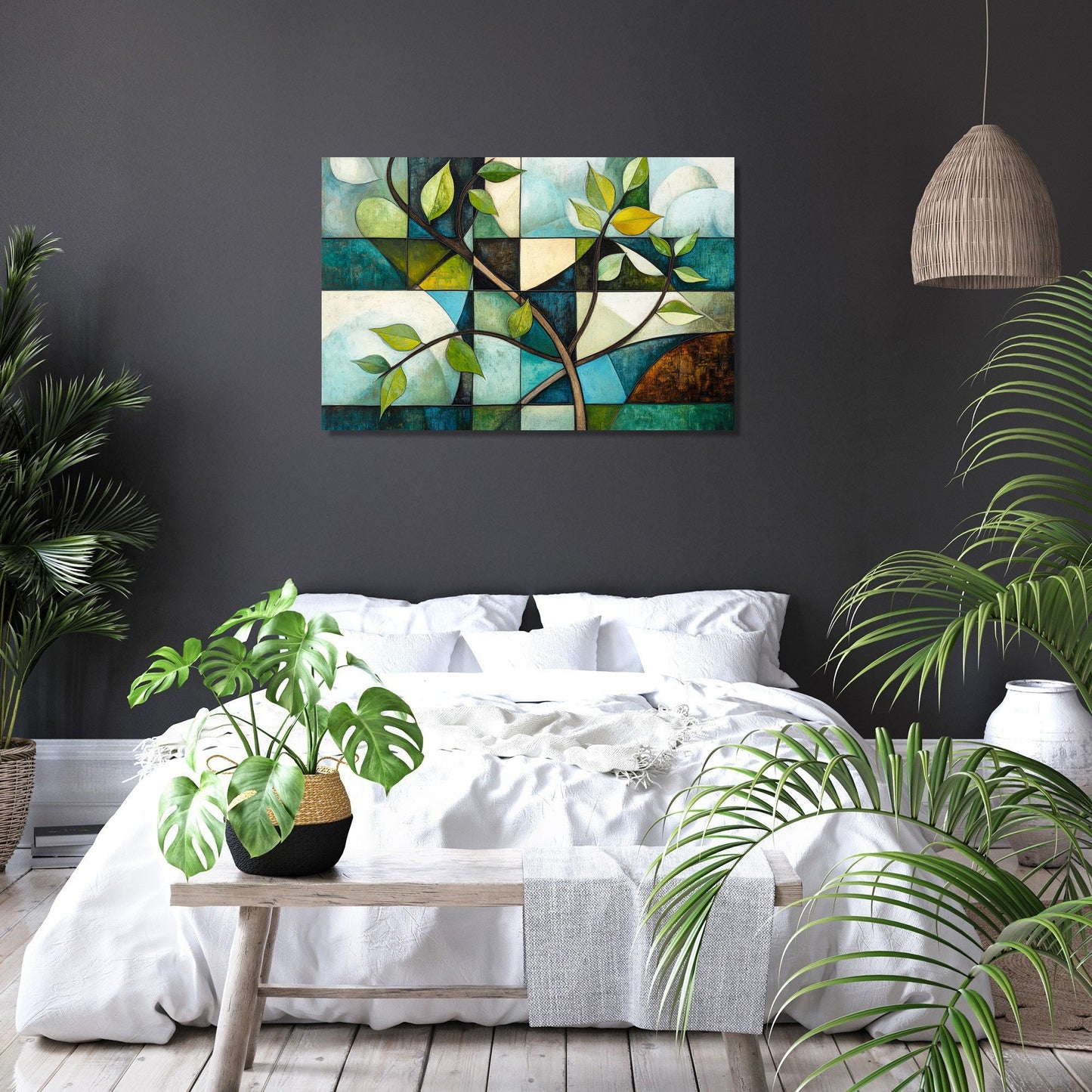 Cubist Nature Canvas