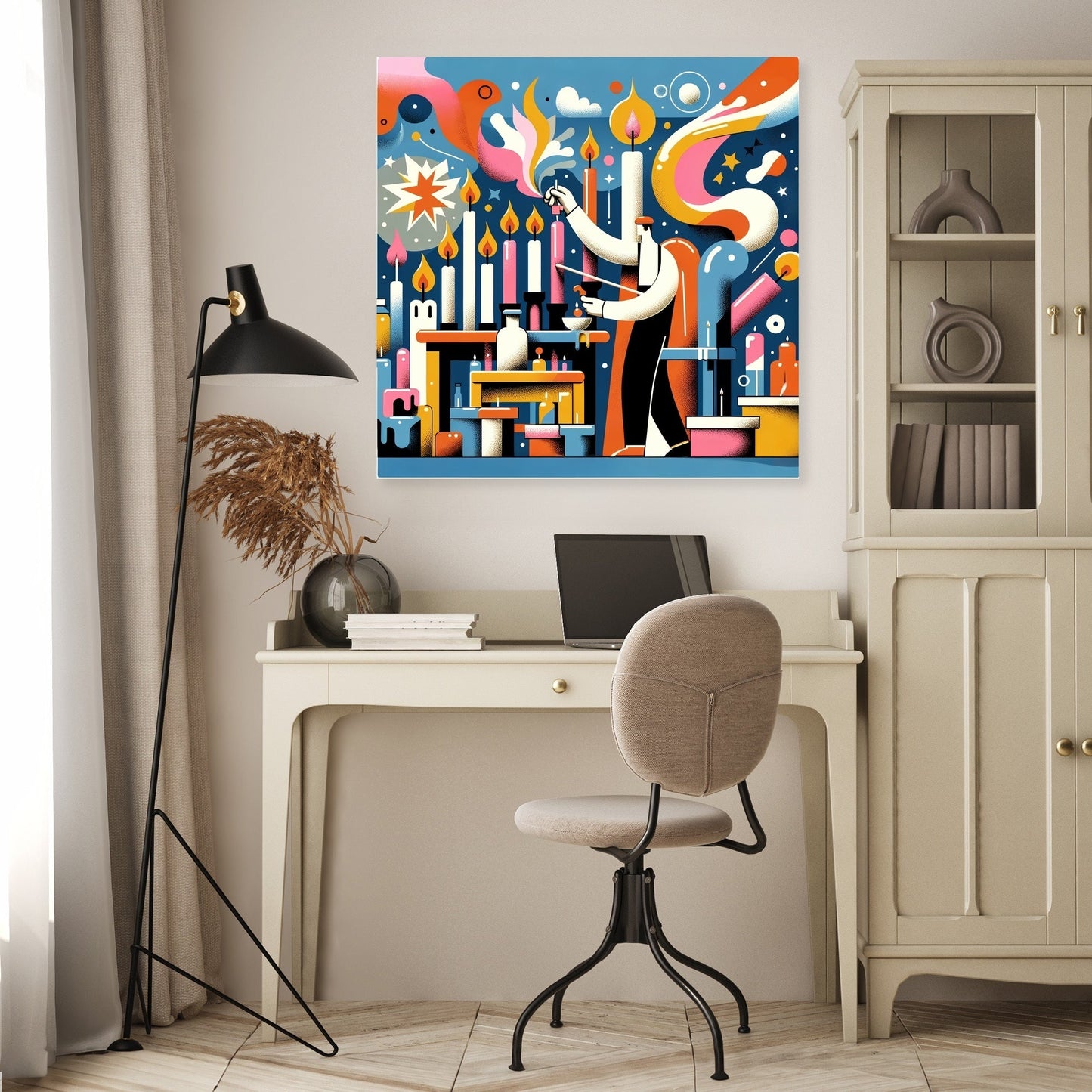 Whimsical Candle Maker Canvas