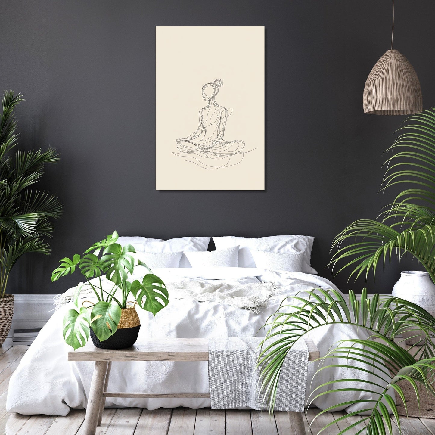 Meditating Figure Canvas