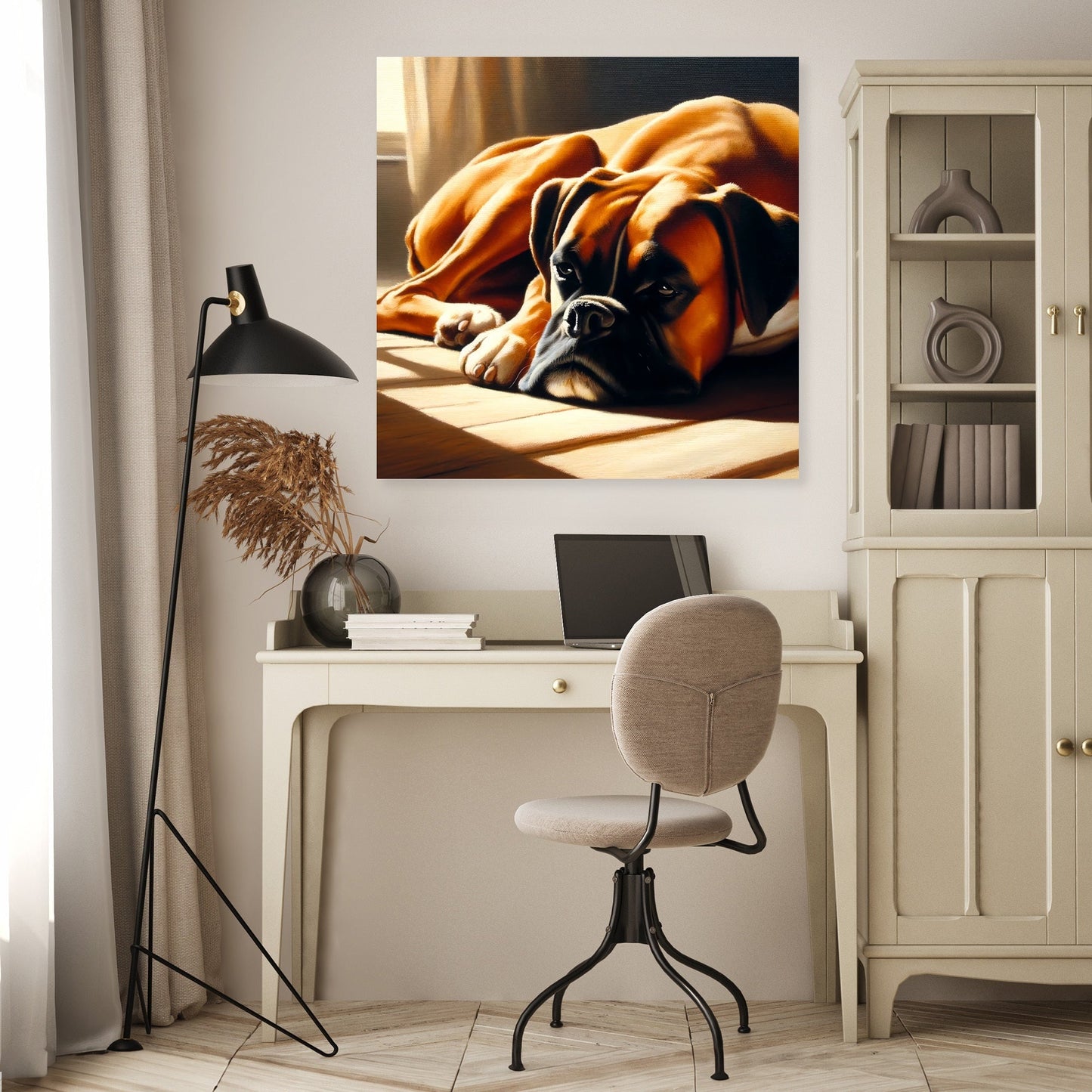 Boxer's Rest Peaceful Afternoon Canvas